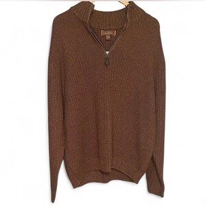 Tasso Elba 100% Cotton Quarter Zip Sweater